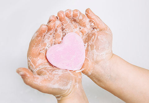 Heart shaped soap