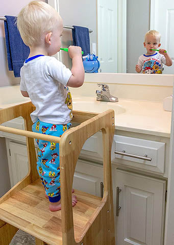 Toddler bathroom stool