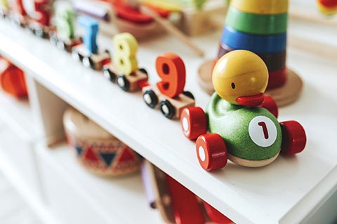 Montessori toy train