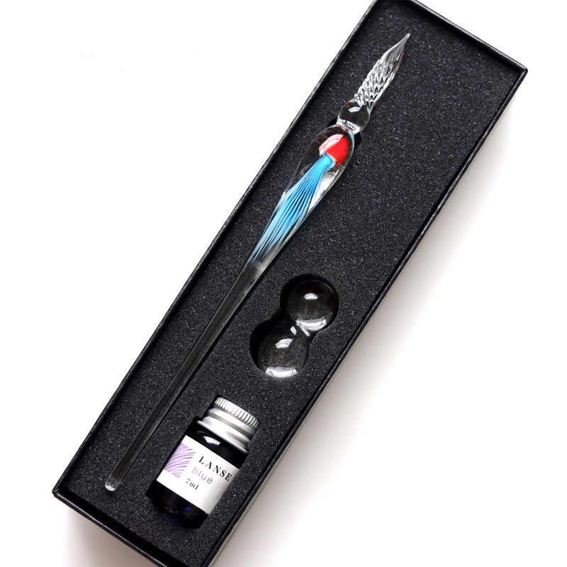 GLASS DIP PEN GIFT SET WITH INKS