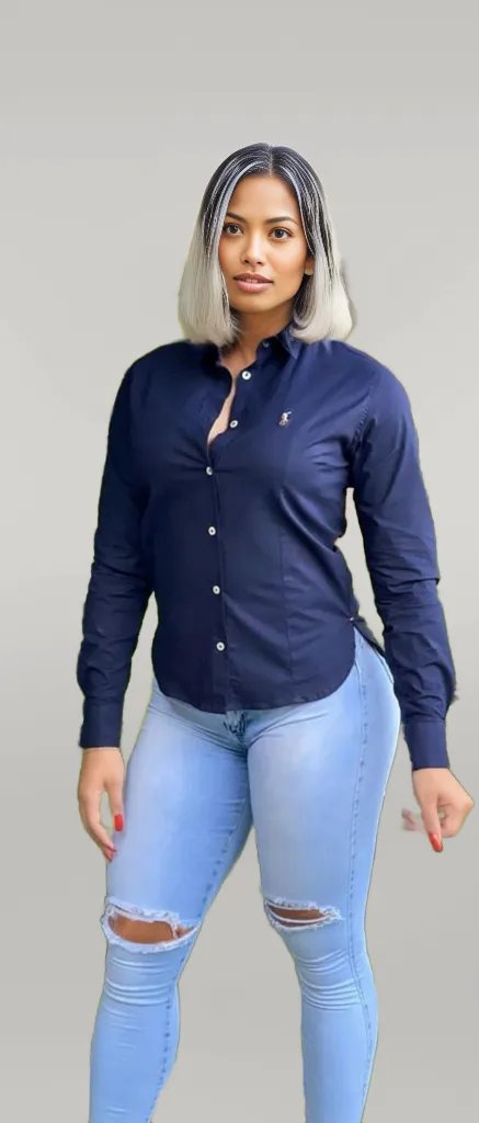 Camisa Mujer Rain Azul Cielo Mujer – Golden Wear Colombia