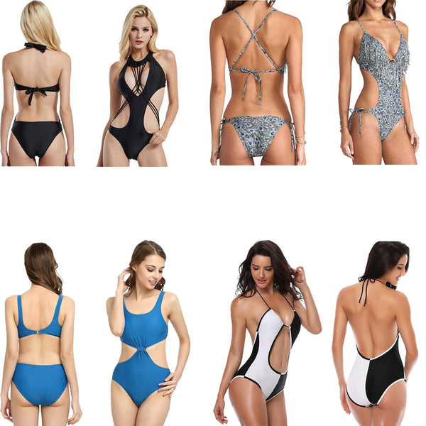 One piece swimwear styles and types