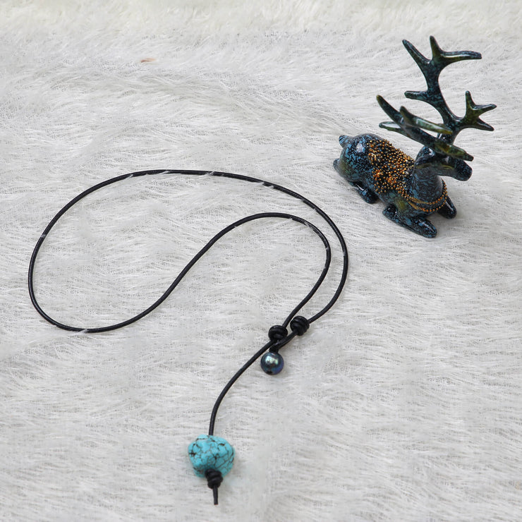 big turquoise necklace