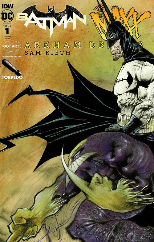 BATMAN/THE MAXX: ARKHAM DREAMS #1 TORPEDO COMICS EXCLUSIVE (LTD TO 150 –  Fox Arts Comics