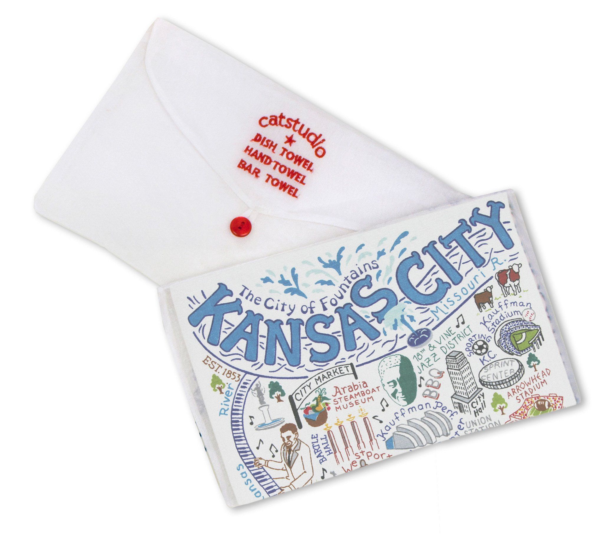 Kansas City Dish Towel | Missouri Collection by catstudio – catstudio