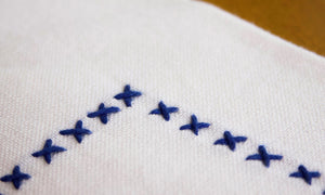 navy dish towels