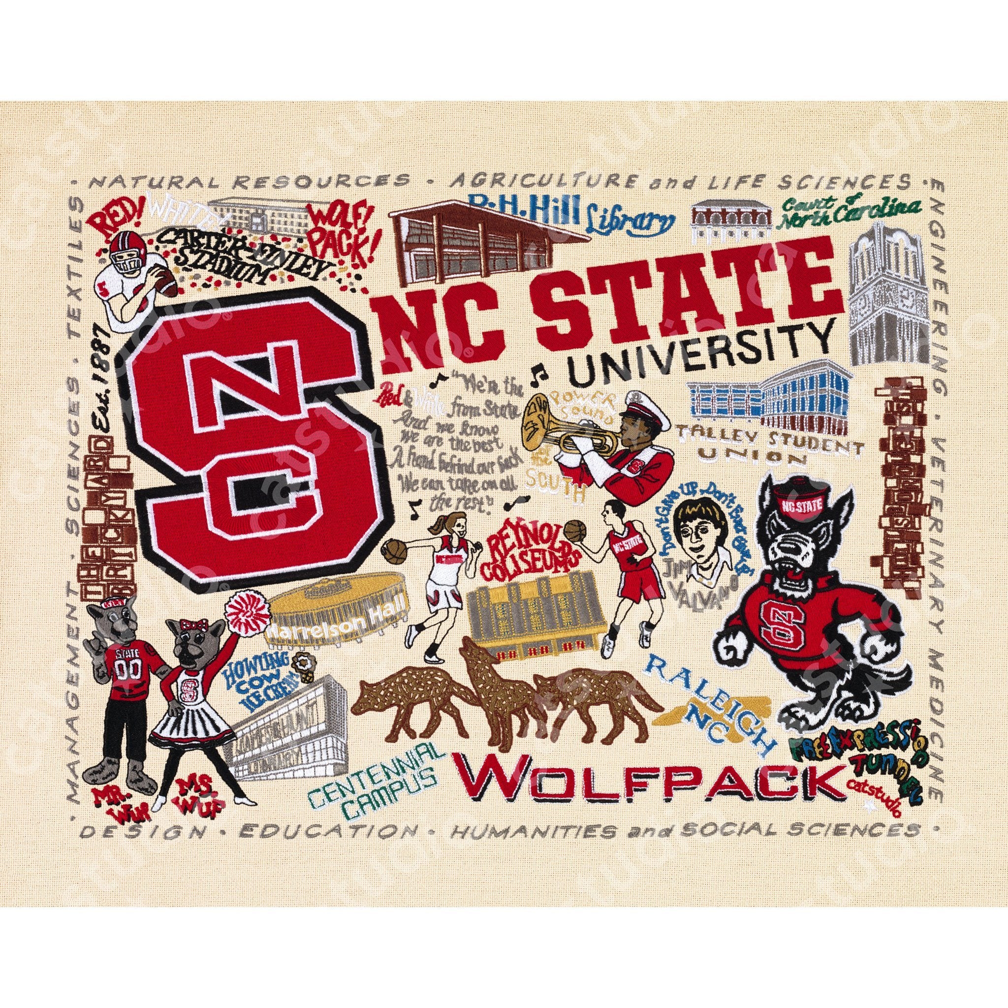 North Carolina State University Fine Art Print | Collegiate Collection ...