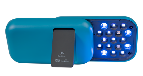 LivePure Portable UV Sanitizer Reduces Viruses, Bacteria & Germs on the Go