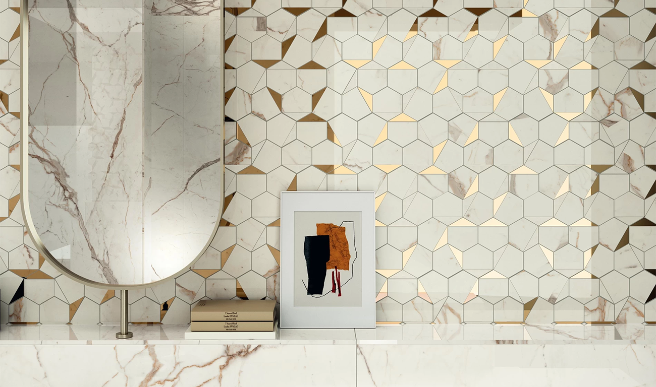 5.	Look for creative mosaic pieces for the walls
