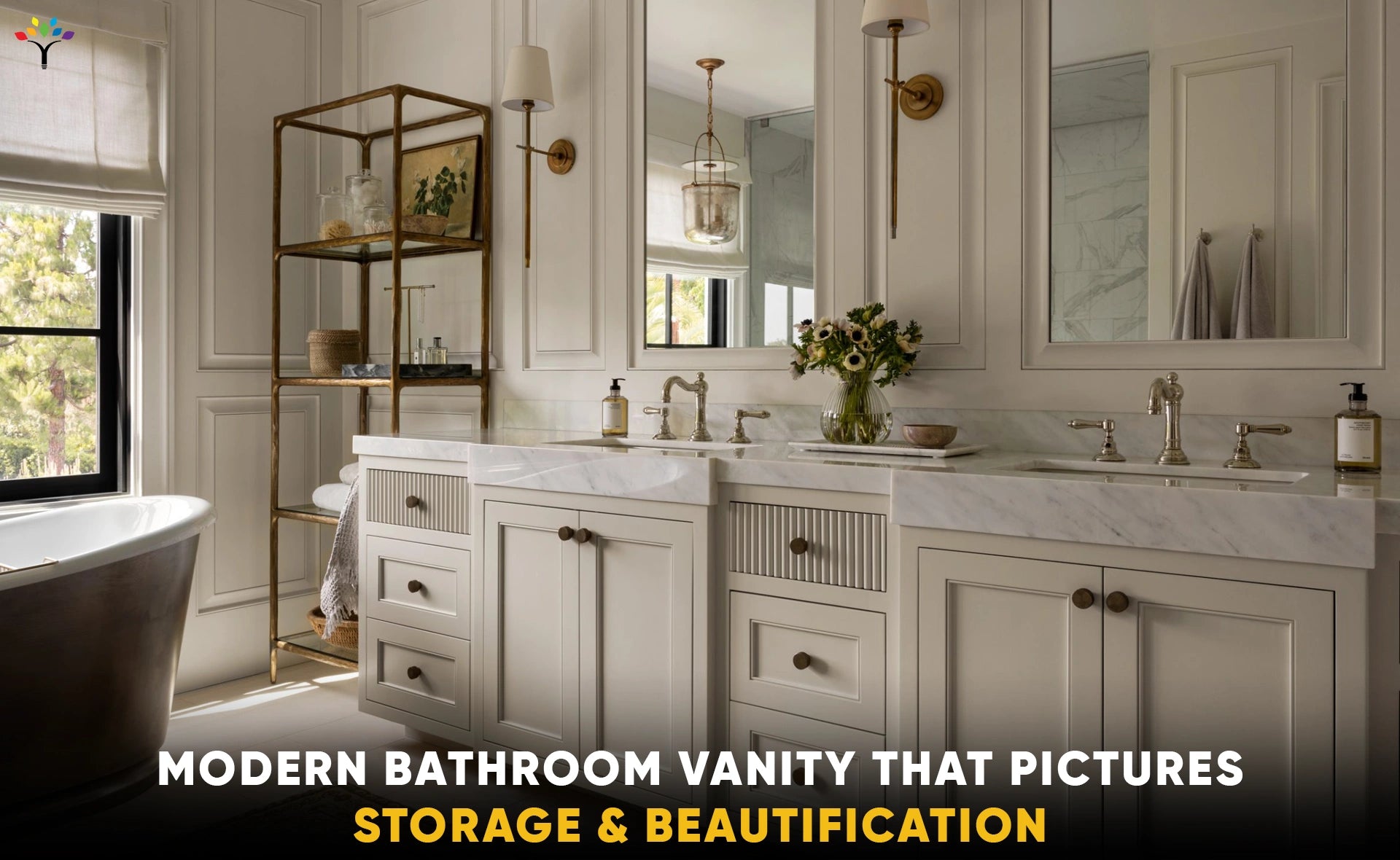 Modern bathroom vanity That pictures Storage & Beautification