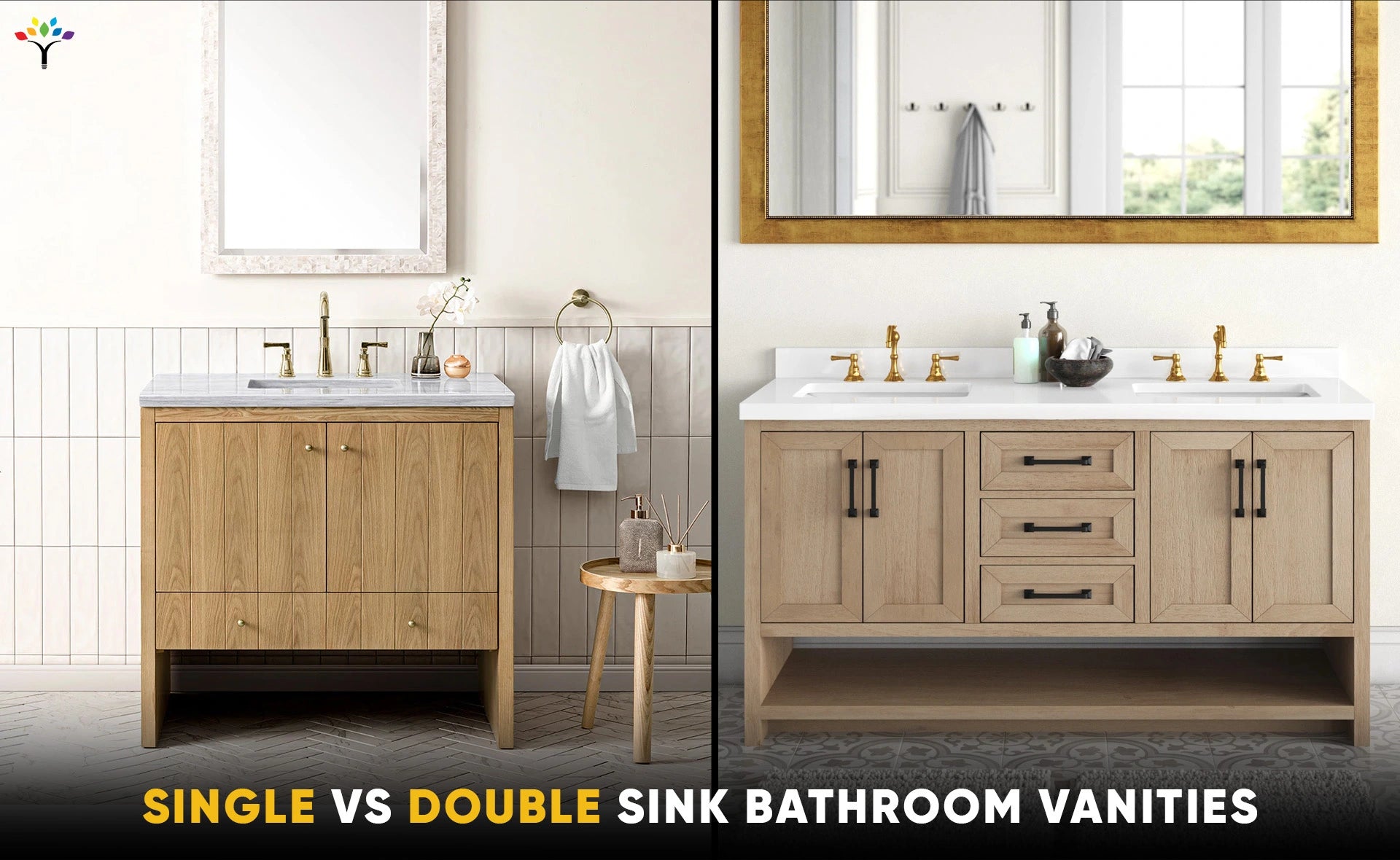 Single vs. Double Sink Bathroom Vanities