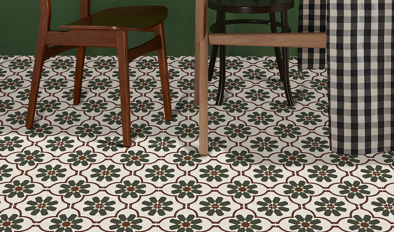 3.	Use geometric or floral patterns for flooring purposes