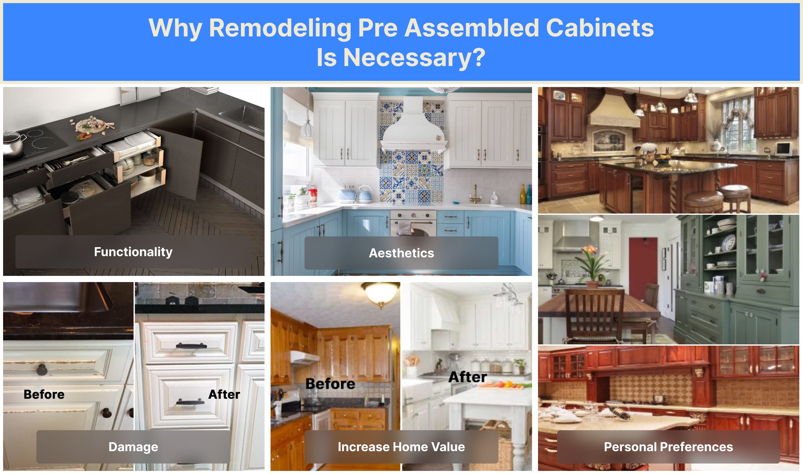 Why remodeling pre assembled cabinets is necessary