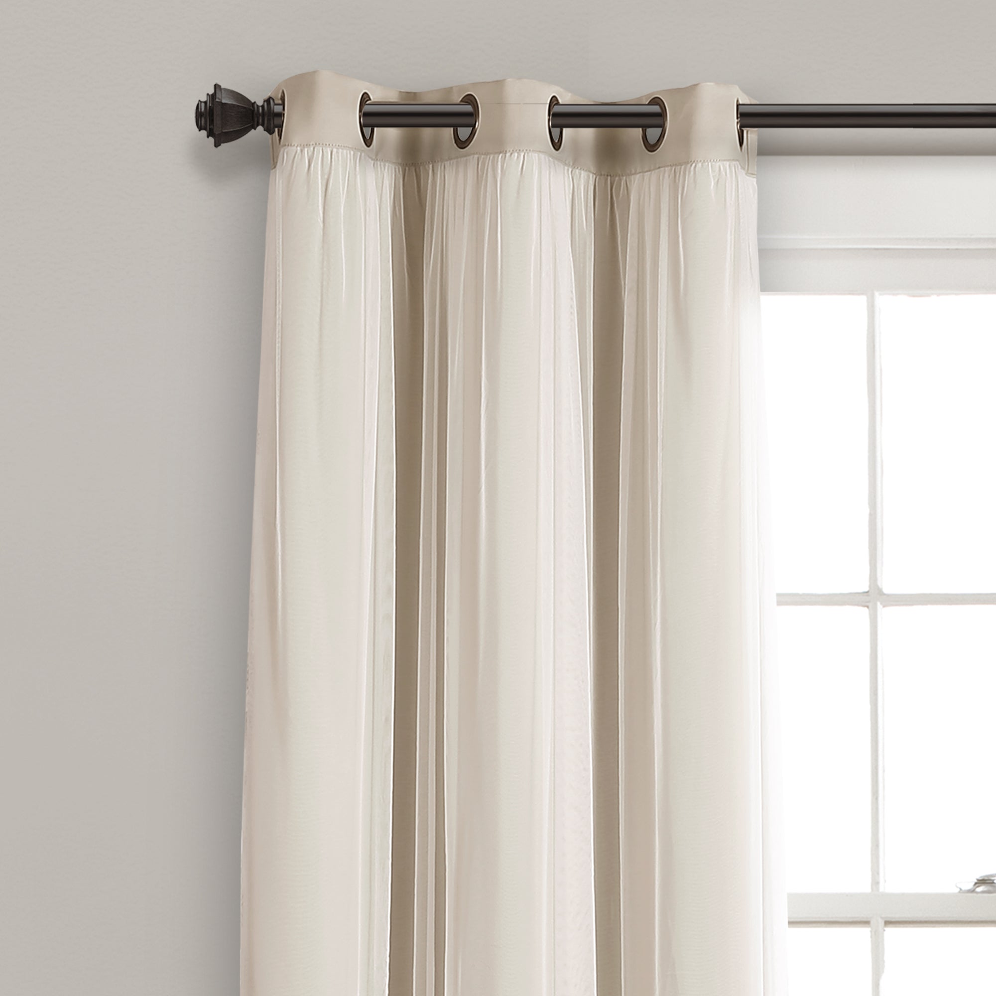 Lush Decor Grommet Sheer Panels W Insulated Blackout Lining – BUILDMYPLACE