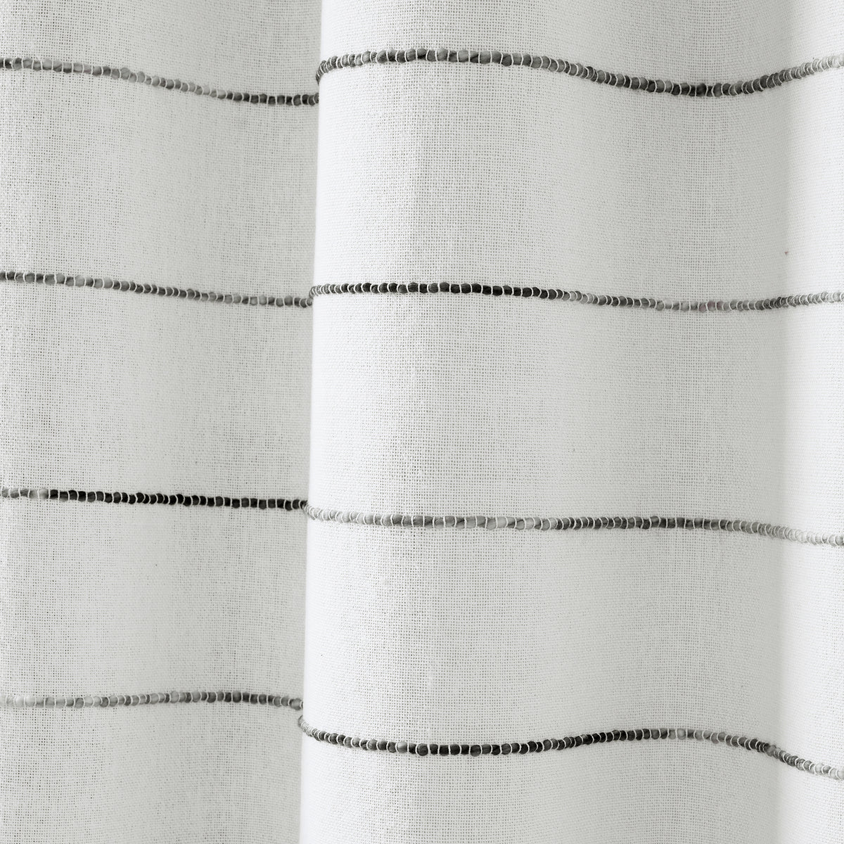 Ombre Stripe Yarn Dyed Cotton Shower Curtain