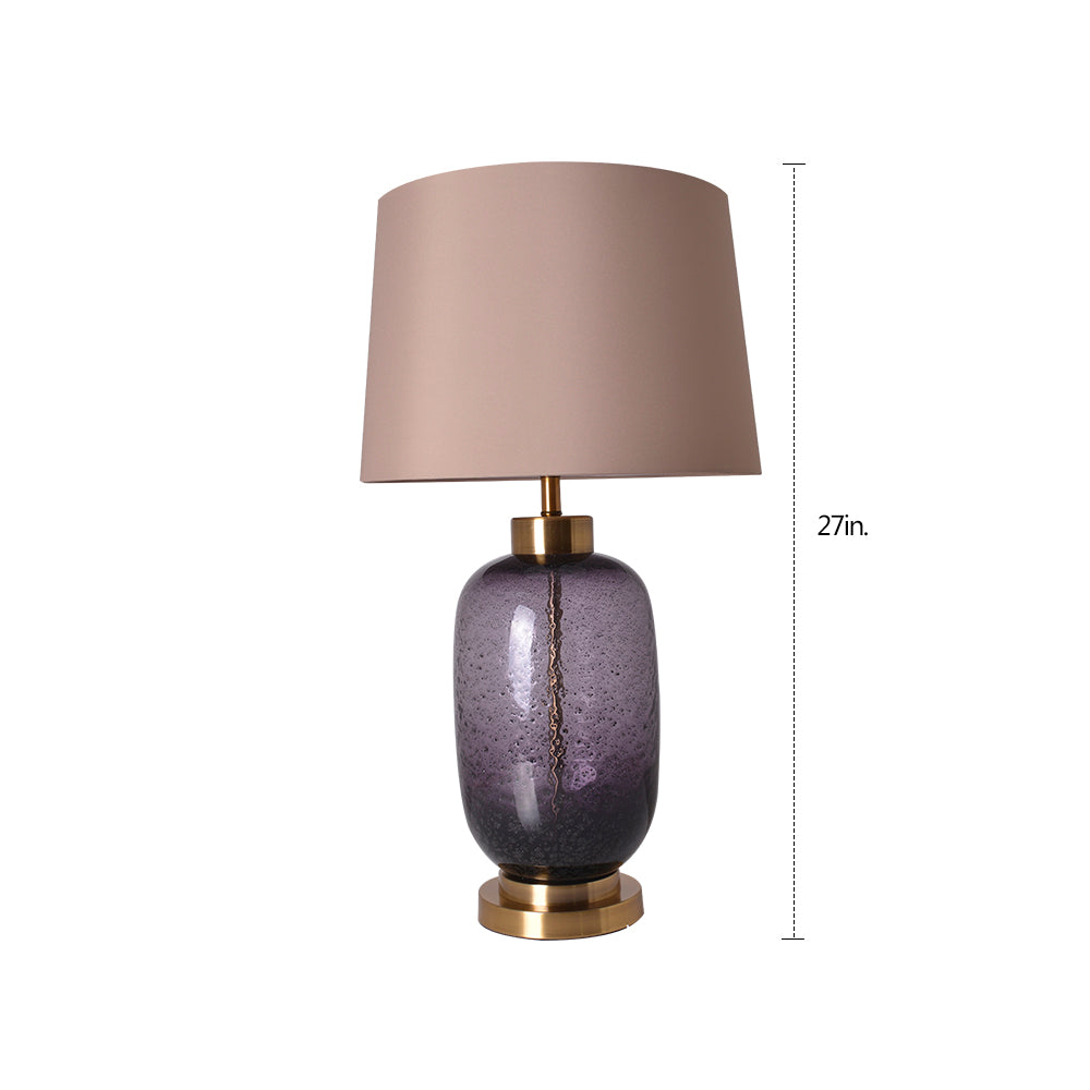 large purple table lamp