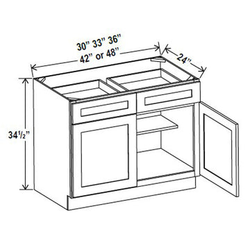 Finished Plywood Panel - 96W x 42H x 1/4D - Aria Shaker Espresso - RTA