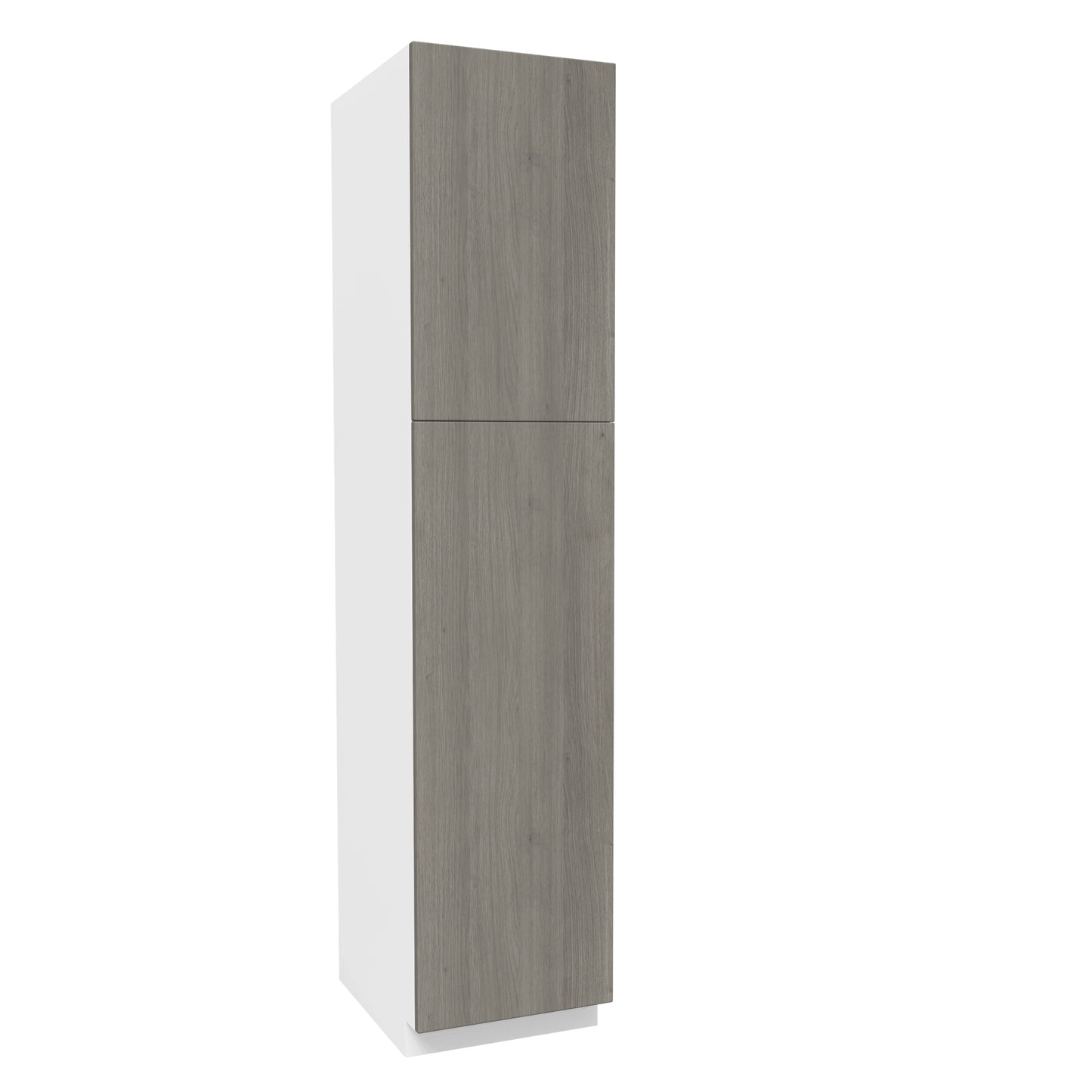 Kitchen Utility Cabinet| Matrix Silver | 18W x 84H x 24D