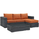Load image into Gallery viewer, Summon 3 Piece 4 Seater Outdoor Patio Sunbrella Sectional Set