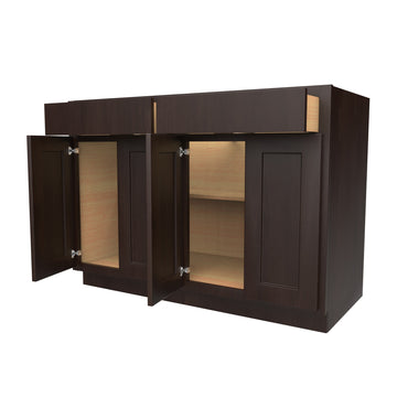 Kitchen Cabinet - Brown Shaker Cabinet Sample Door - Luxor Espresso