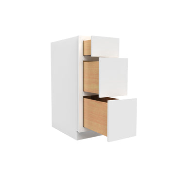 Kitchen Drawer Base Cabinet | Unfinished Poplar | Shaker Style | 30 in | 3  Drawer