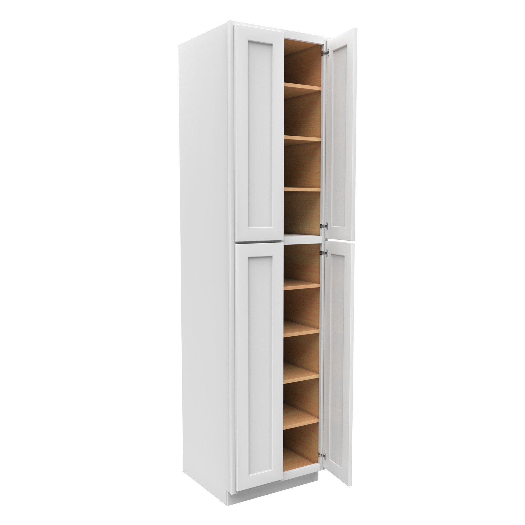 altijd stam Conform 96 Inch High Pantry Cabinet With Double Door - Luxor White Shaker - Re