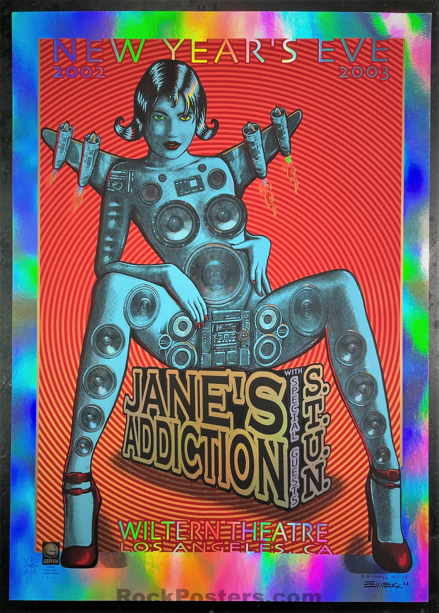 AUCTION - Emek - Jane's Addiction - Los Angeles '02 - Foil Variant Edition  - Near Mint