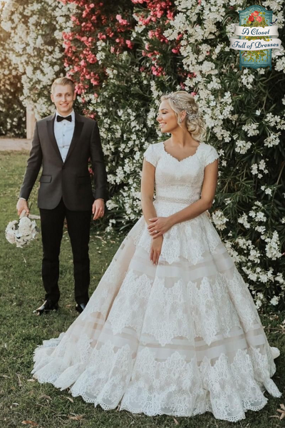 inexpensive modest wedding dresses