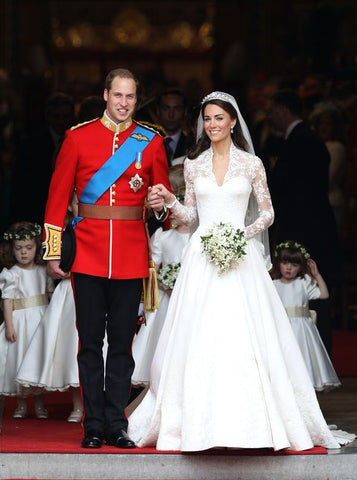 kate middleton's bridal gown modest wedding dresses with sleeves illusion lace