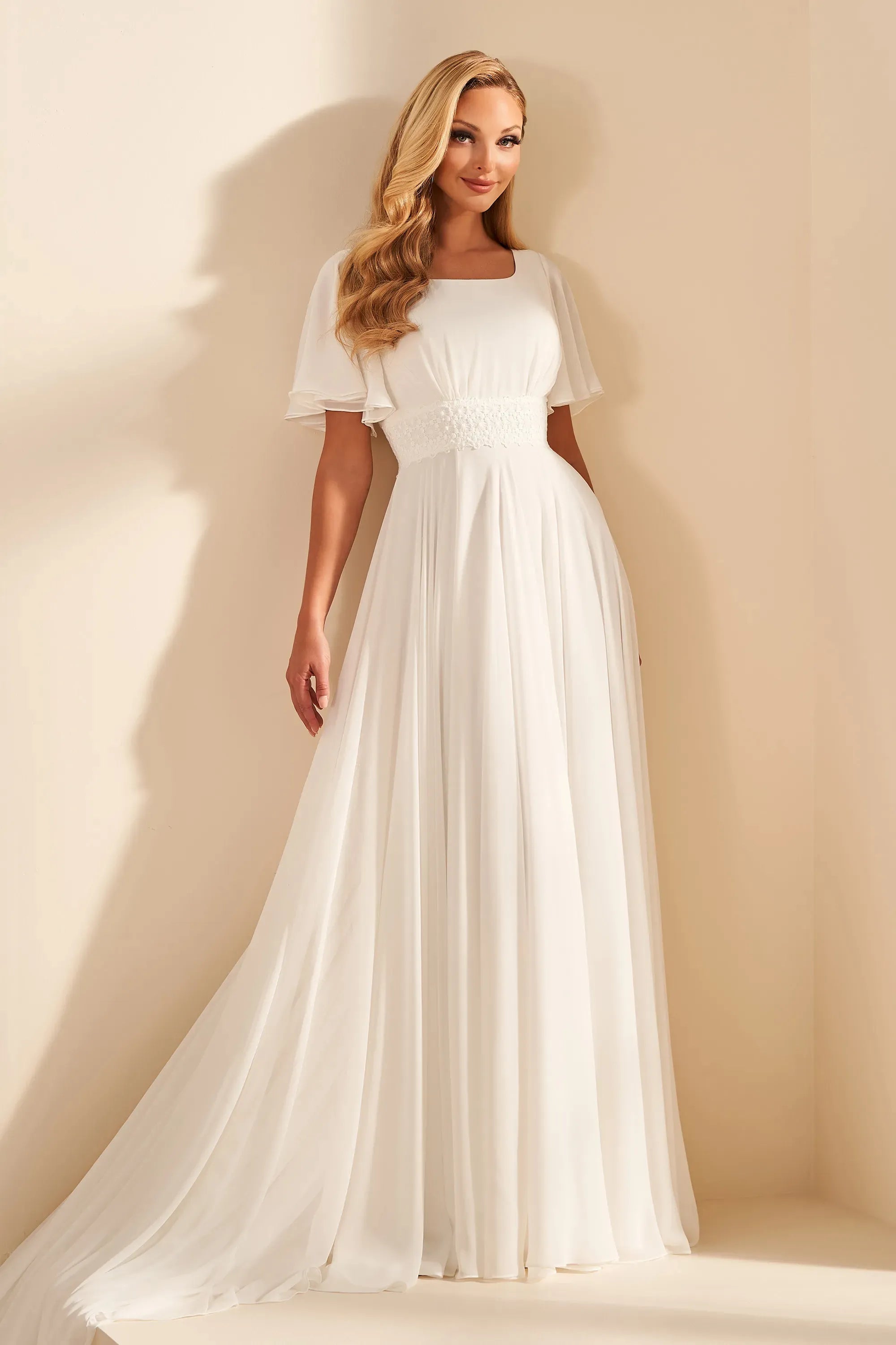 MOD1804 Modest Wedding Dress
