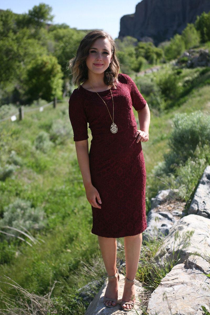 modest bridesmaid dresses burgundy