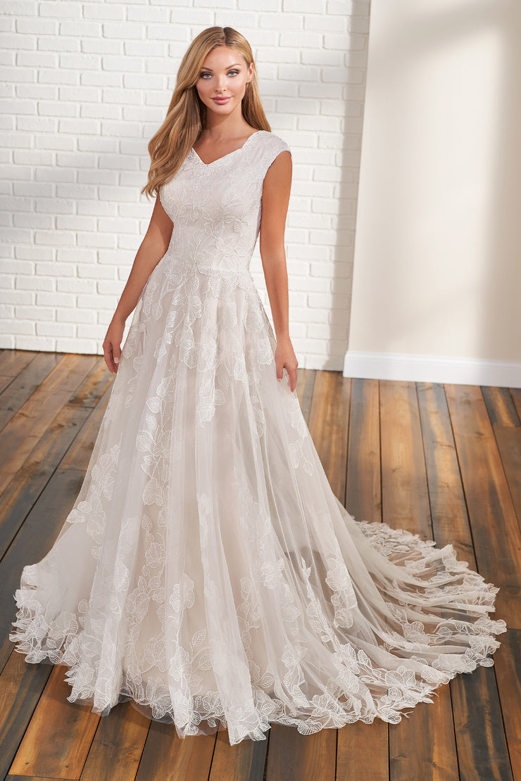 Bonny Bridal 2813 Modest Wedding Dress