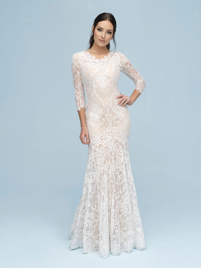 Allure M615 Modest Wedding Dress | A Closet Full of Dresses