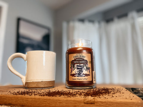 Maple Coffee Shop Scented Candleberry Candle