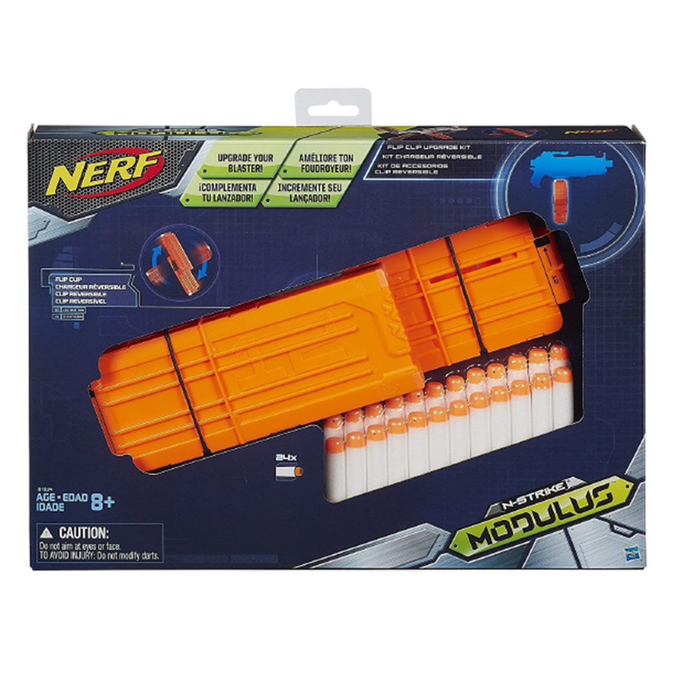 NERF Modulus Recon MKIII Blaster, Removable Stock and Barrel Extension,  Dart Shield, 12-Dart Clip, 12 Elite Darts, Outdoor Games and Toys for Boys  and