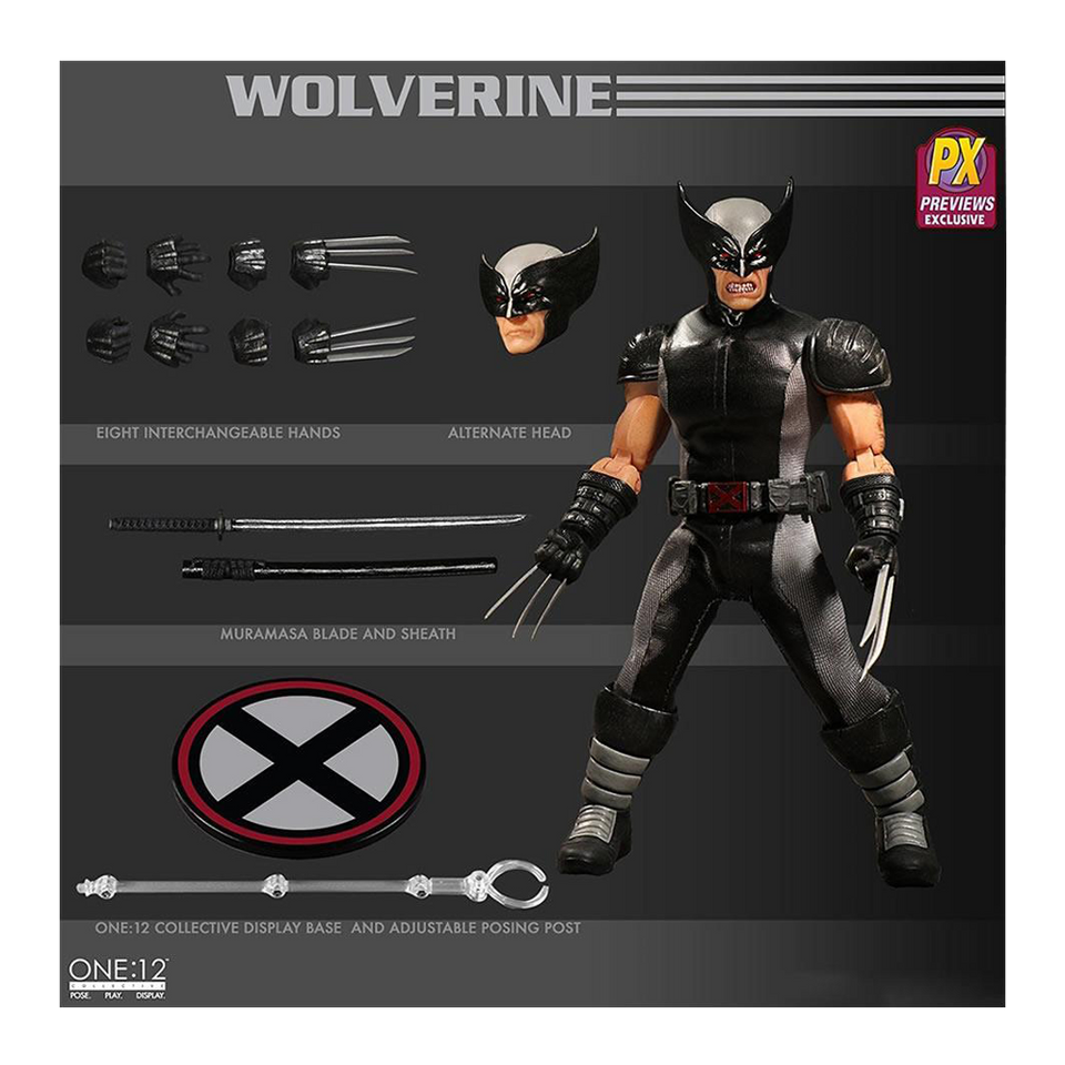 One 12 Collective Marvel X Force Wolverine Action Figure Mezco Toyz Ma Archies Toys