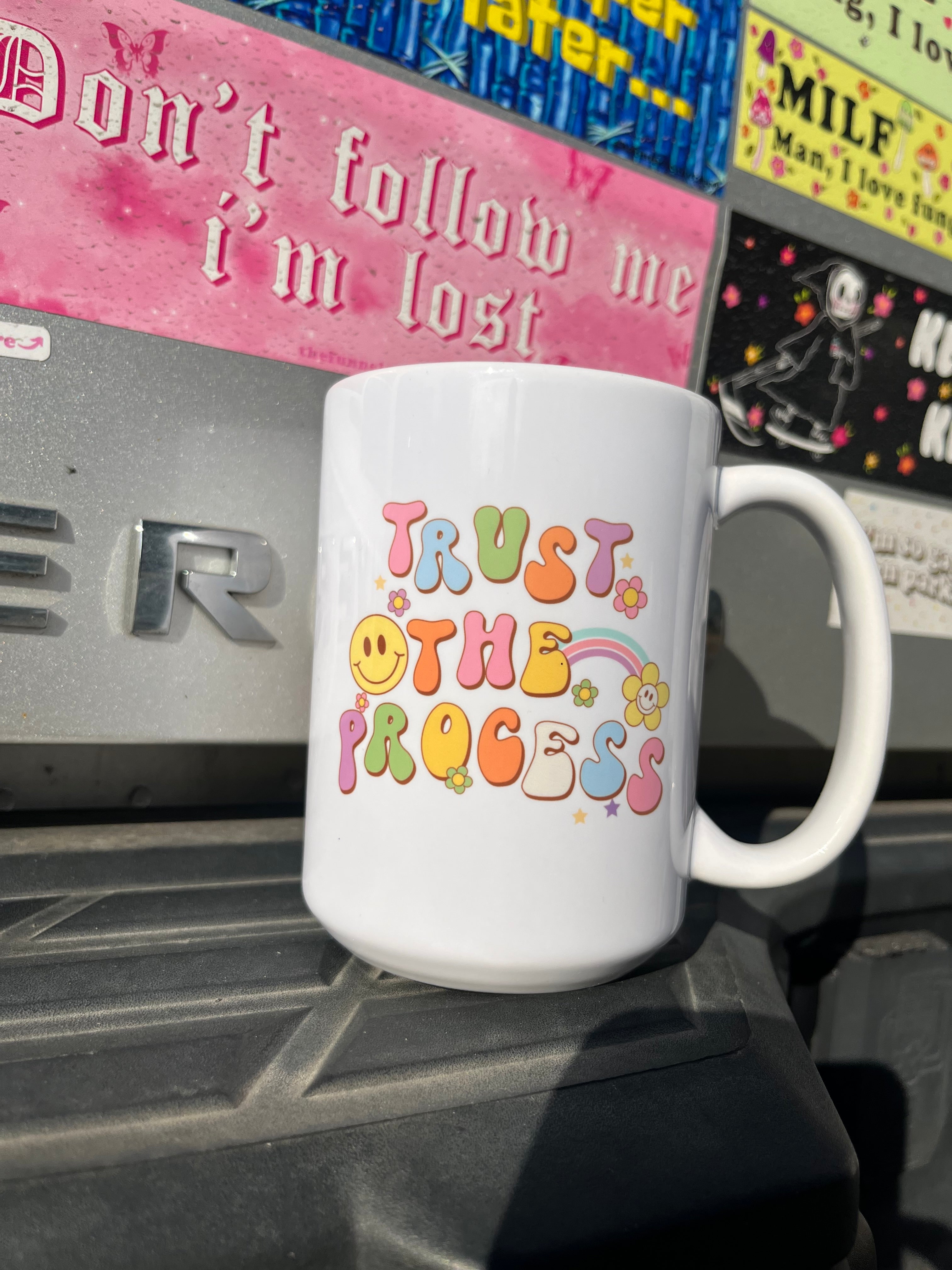 Trust The Process Handpressed 15oz Mug - The Funnel Cake Tree product image