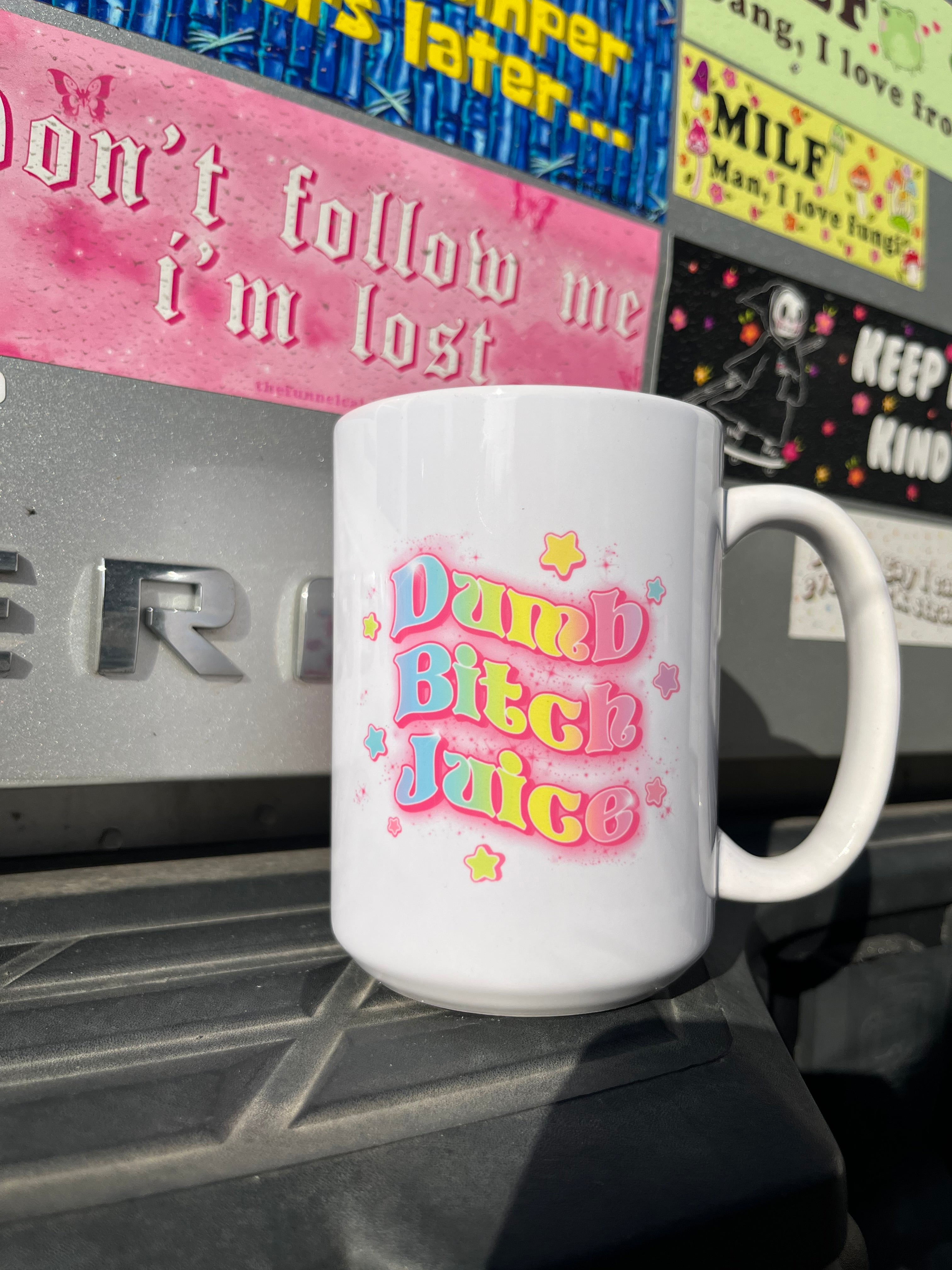 Dumb B*tch Juice  Handpressed 15oz Mug - The Funnel Cake Tree product image