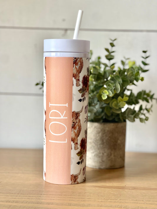 Personalized Acrylic Insulated Tumblers With Lid & Straw