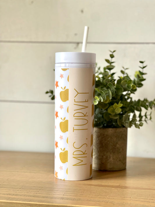 Matte 16 oz Skinny Tumbler with Straw & Double Wall Insulation - Blanks  Collection