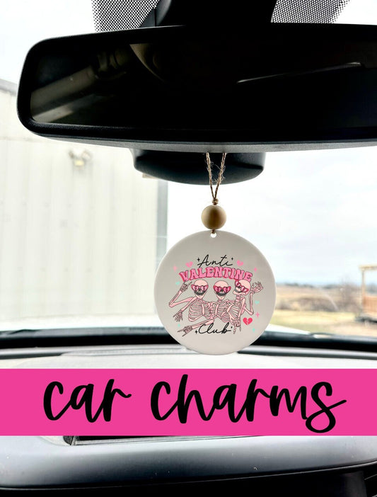 Coffee is my Valentine's Day Car Charm cute accessory – Simply Stained Shop