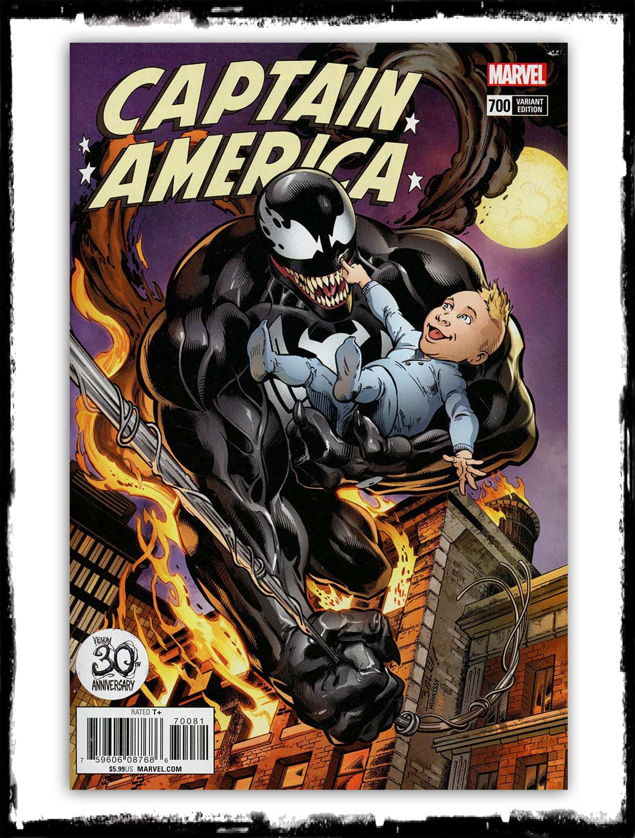 CAPTAIN AMERICA - #700 MARK BAGLEY VENOM VARIANT (2017 - NM) – TURBO COMICS