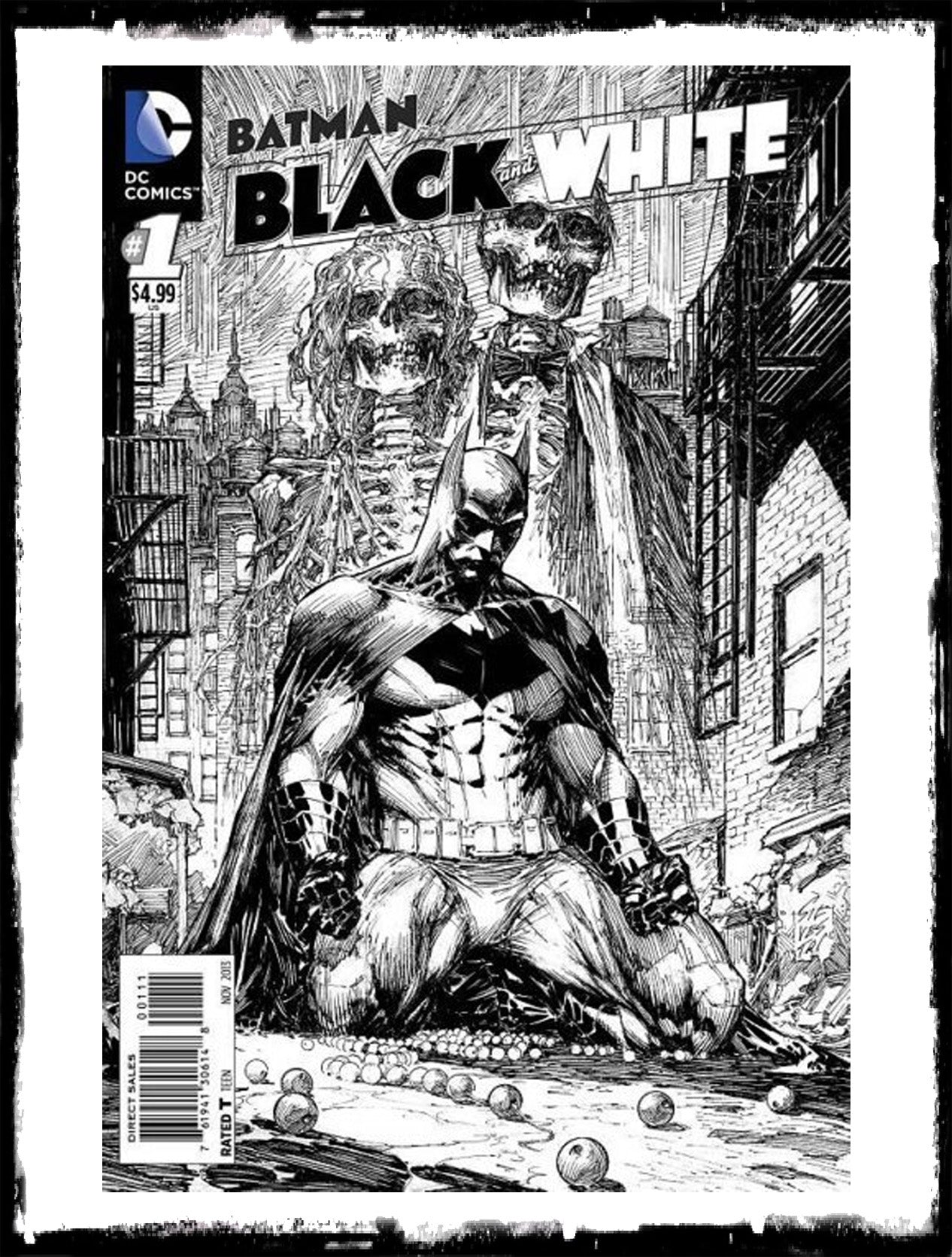 marc silvestri batman black and white