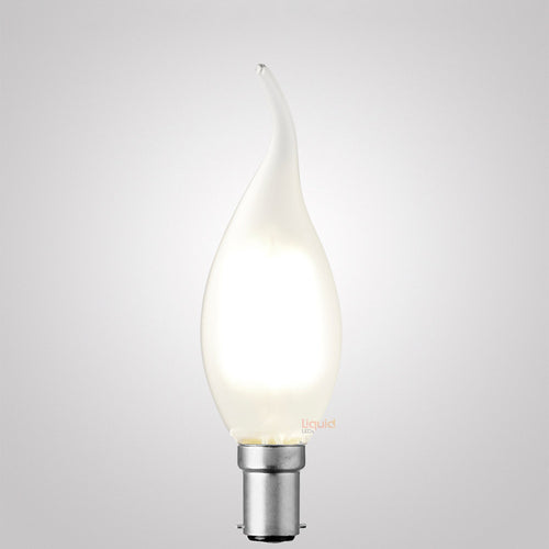 4W Flame Tip Candle LED Bulb B15 Frost in Natural White