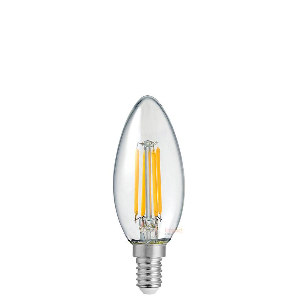 Zonder hoofd Draaien accu 4W 12 Volt DC Low Voltage Candle Dimmable LED Bulb E14 | LiquidLEDs
