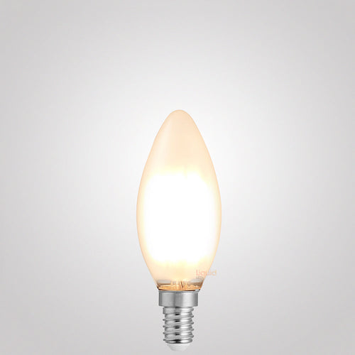 6W Candle LED Bulb E14 Frost in Warm White