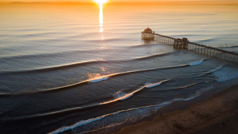 Ocean and pier near OC mattress