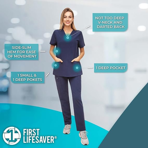 Medical Scrub Top for Women