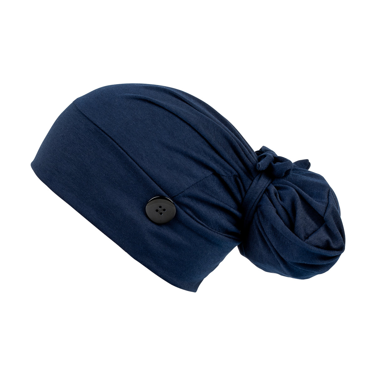 Ponytail Scrub Cap - Stretchy Navy - First Lifesaver