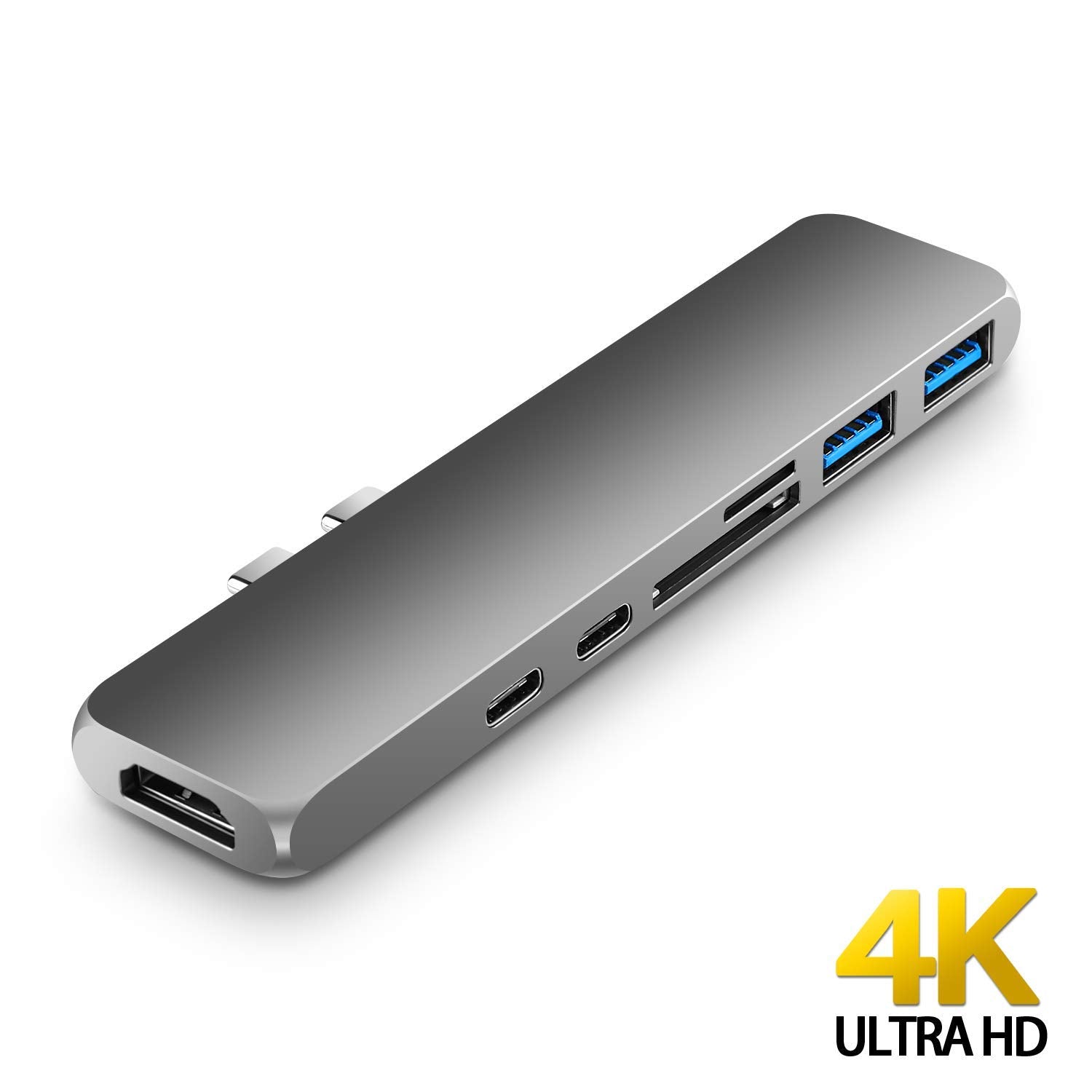 Usb Type C Hub Adapter 7 In 1 Dual Usb Type C Dock For Macbook Pro Wit Top Bestes